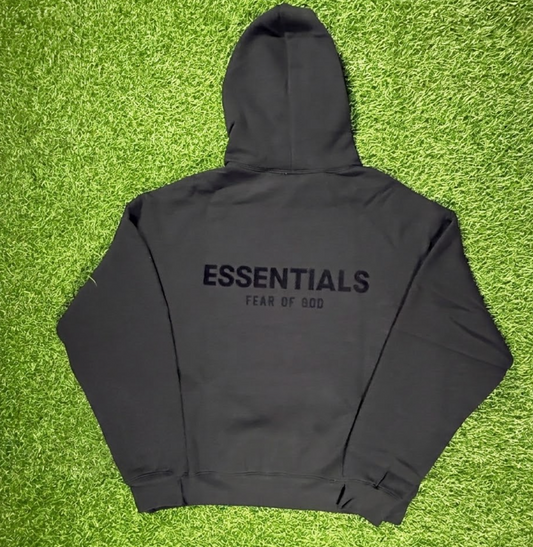 Fear of God Essentials Black Stretch Limo Hoodie