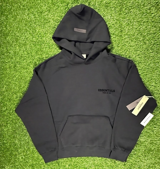 Fear of God Essentials Black Stretch Limo Hoodie